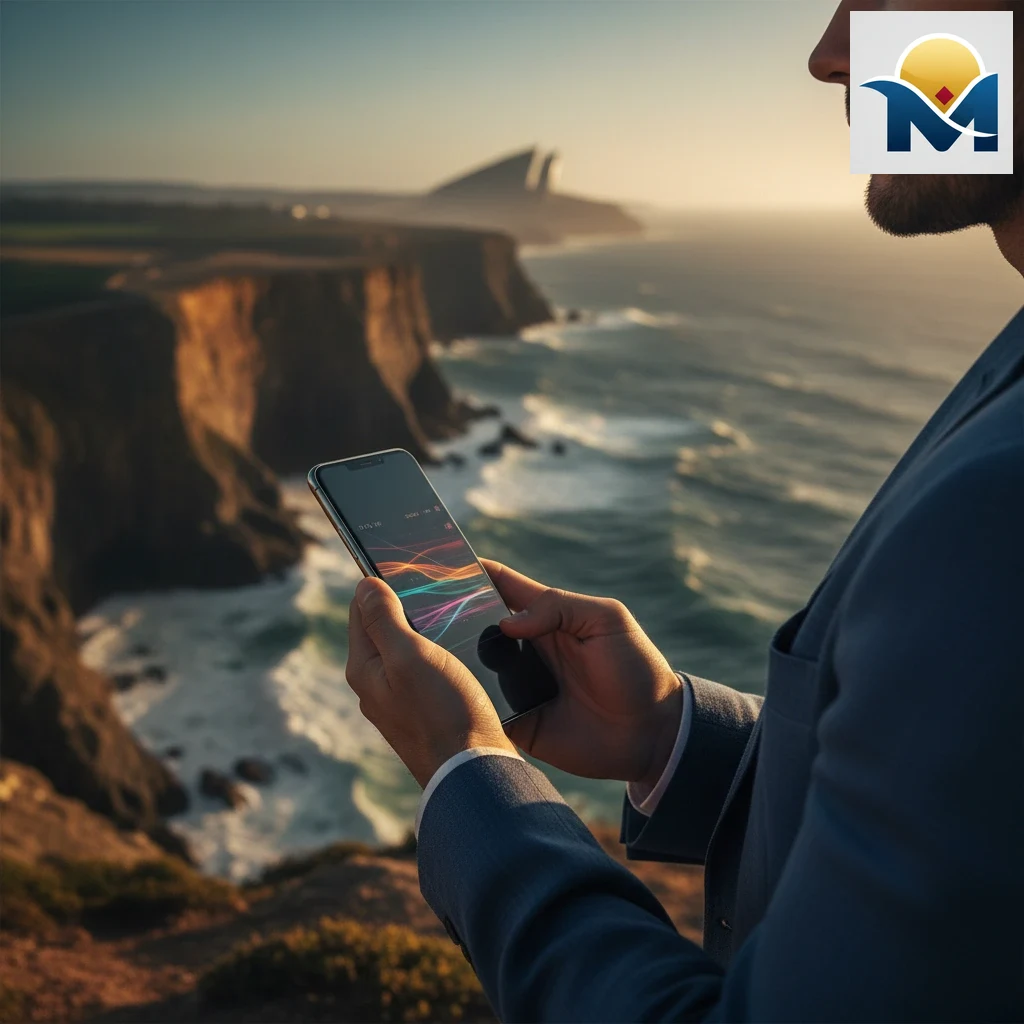Smartphone a exibir uma aplicação móvel de apostas desportivas